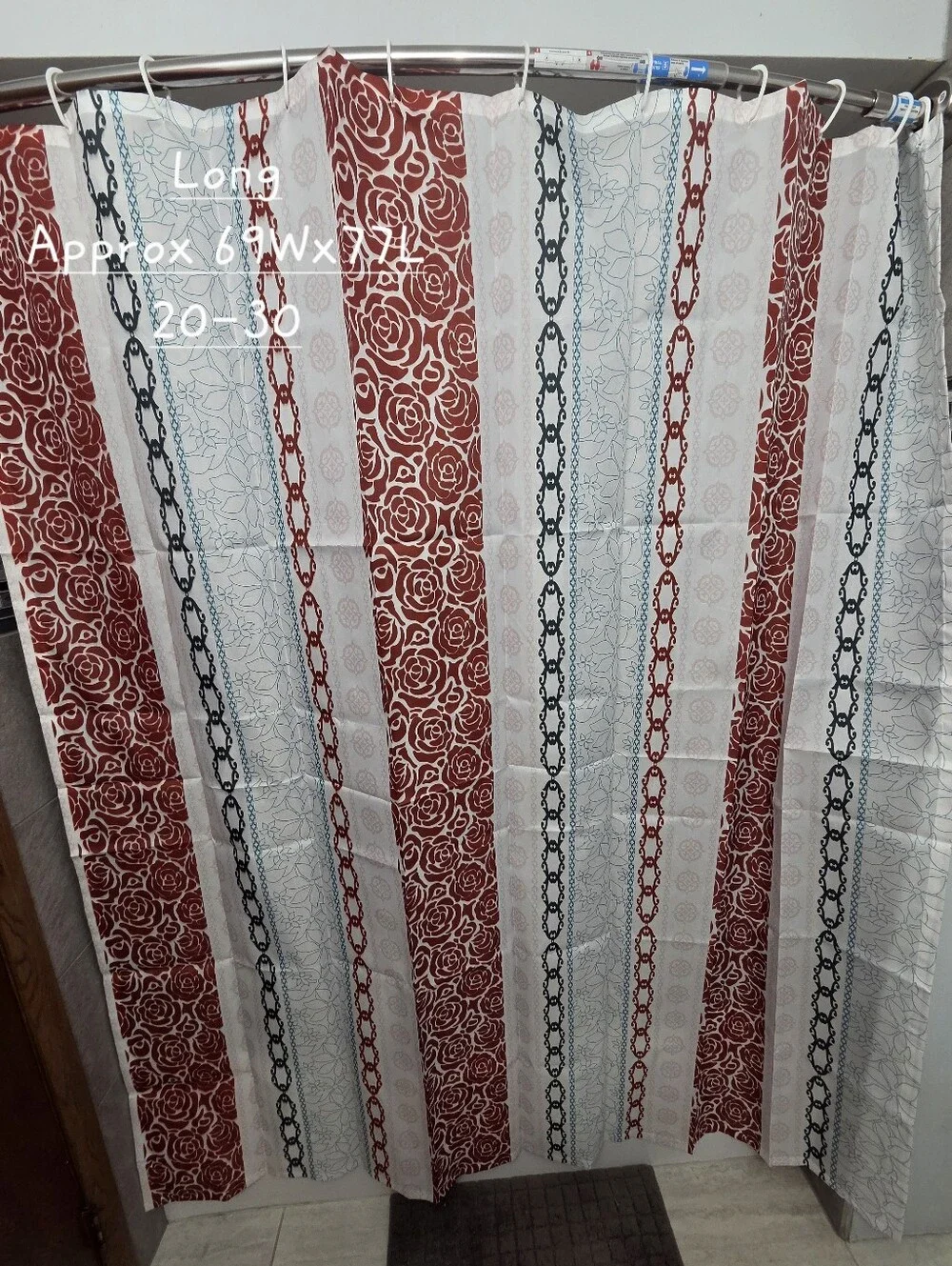 Nwot, Water Resistant Fabric Shower Curtain